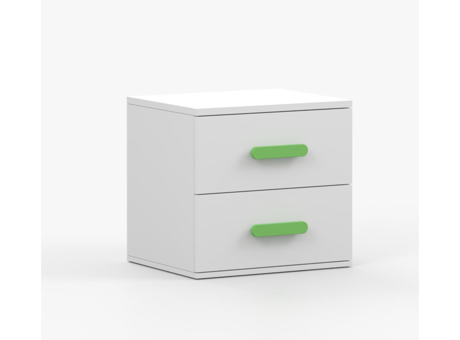 Nočný stolík SCOUT - biely (8 variant)