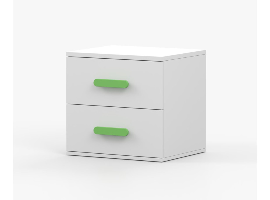 Nočný stolík SCOUT - biely (8 variant)