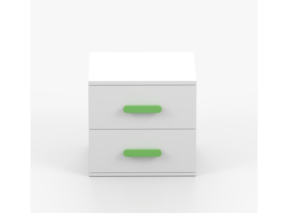 Nočný stolík SCOUT - biely (8 variant)