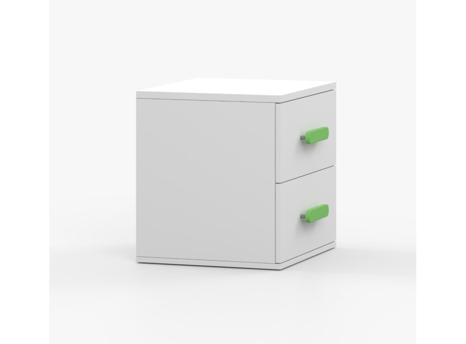 Nočný stolík SCOUT - biely (8 variant)