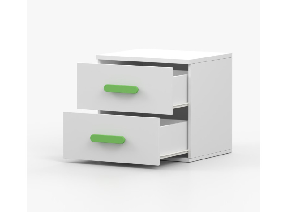 Nočný stolík SCOUT - biely (8 variant)