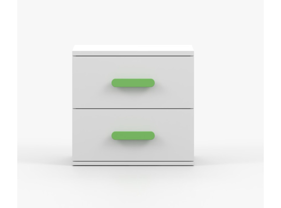 Nočný stolík SCOUT - biely (8 variant)