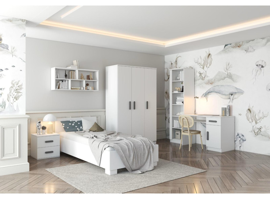 Šatní skříň SCOUT 2 - bílá (8 variant)