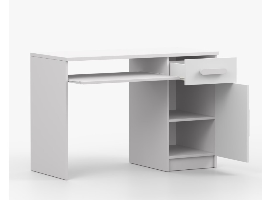 Písací stôl SCOUT - biely (8 variant)