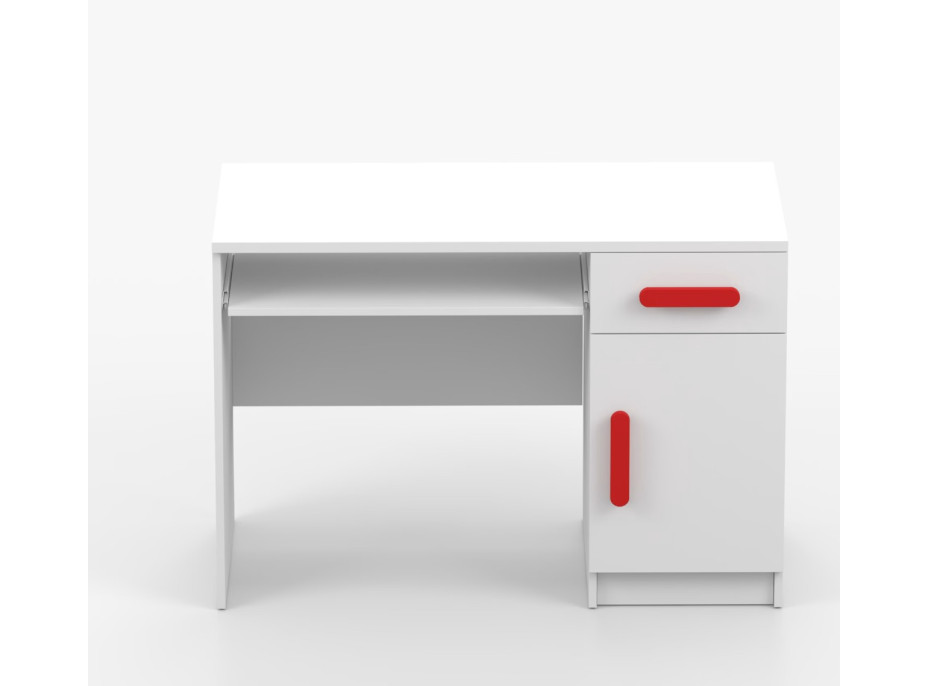Písací stôl SCOUT - biely (8 variant)