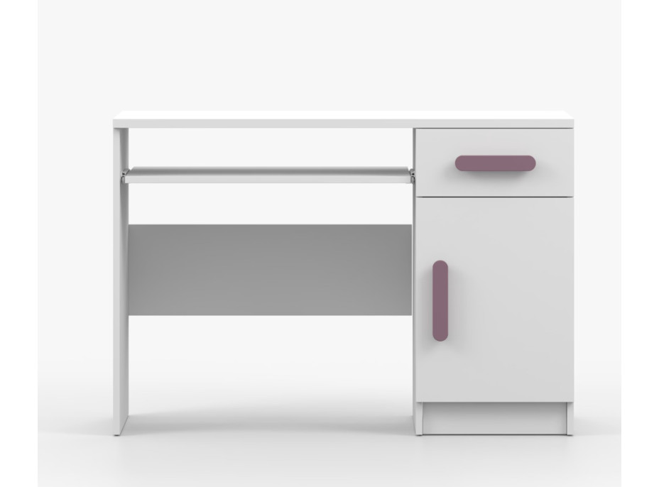 Písací stôl SCOUT - biely (8 variant)