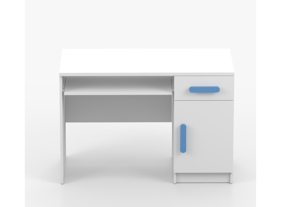Písací stôl SCOUT - biely (8 variant)