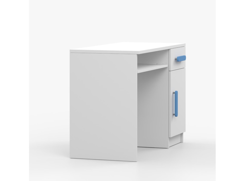 Písací stôl SCOUT - biely (8 variant)