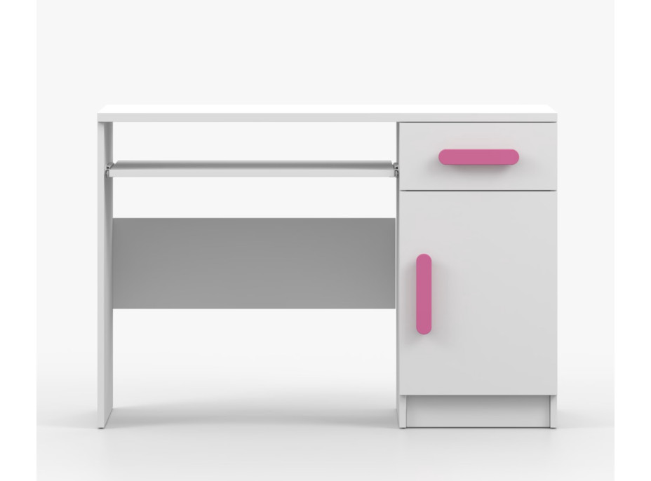 Písací stôl SCOUT - biely (viac variant)