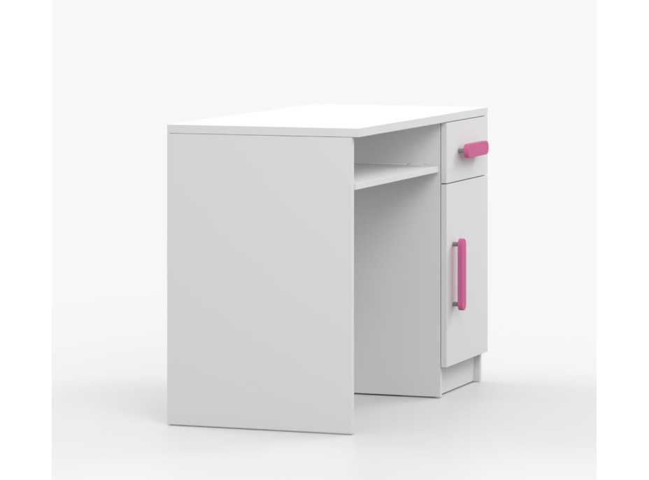 Písací stôl SCOUT - biely (viac variant)