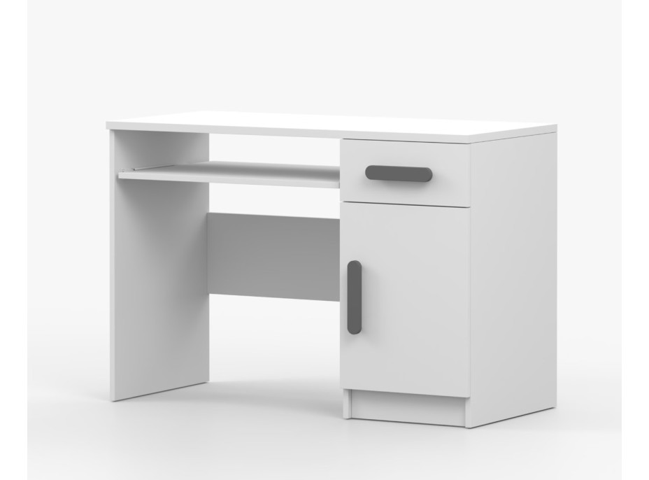 Písací stôl SCOUT - biely (8 variant)