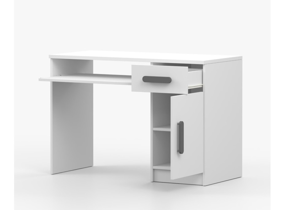 Písací stôl SCOUT - biely (8 variant)