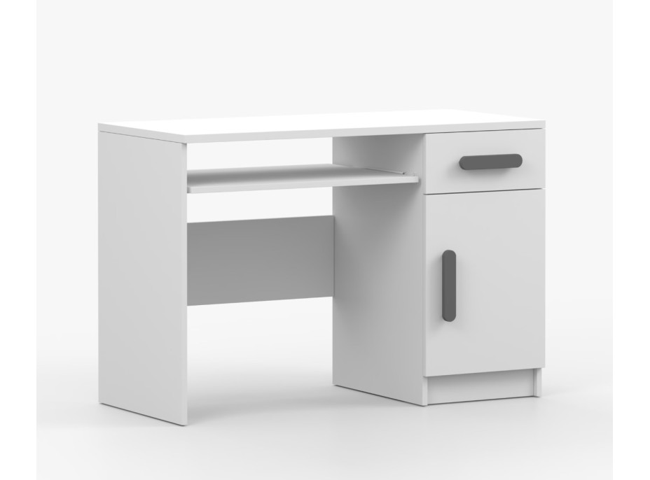 Písací stôl SCOUT - biely (8 variant)