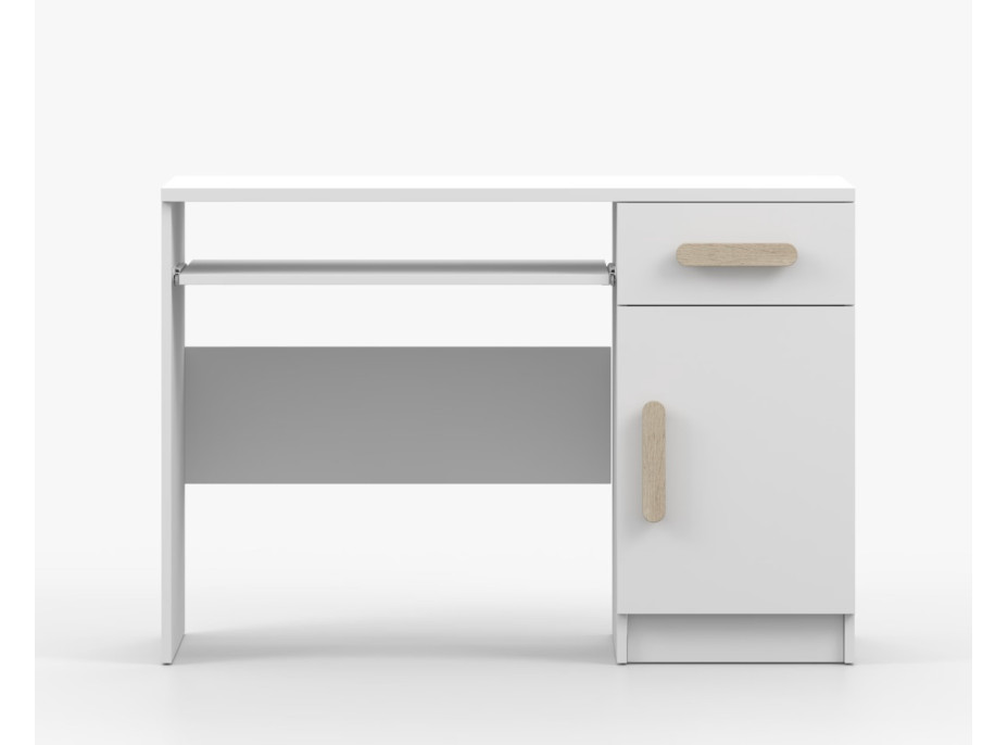 Písací stôl SCOUT - biely (8 variant)