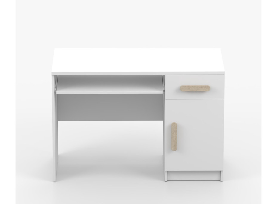 Písací stôl SCOUT - biely (8 variant)