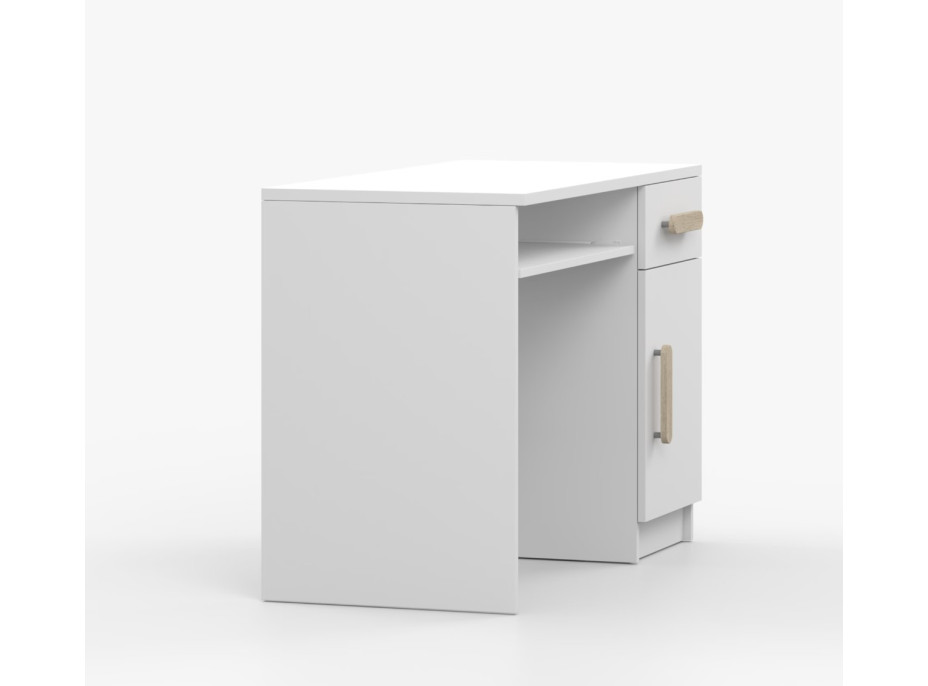 Písací stôl SCOUT - biely (8 variant)