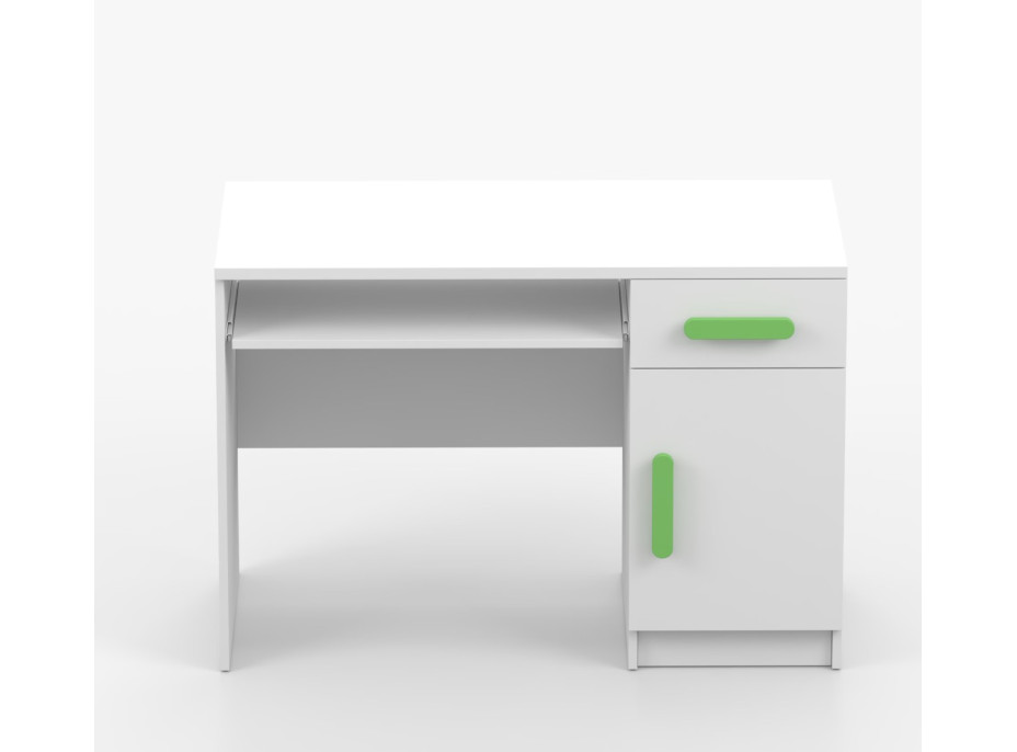 Písací stôl SCOUT - biely (8 variant)