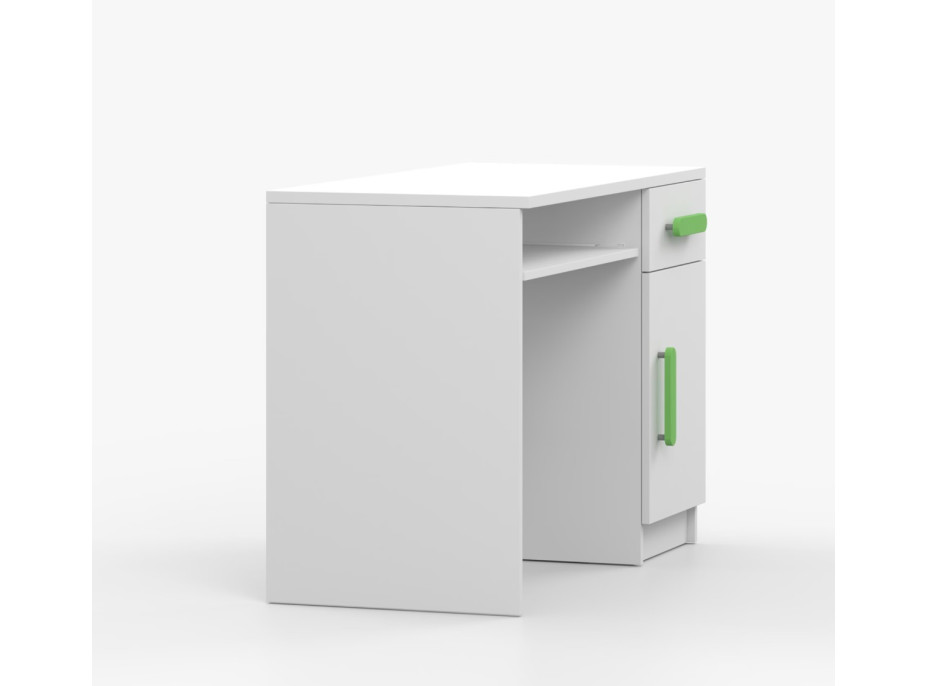 Písací stôl SCOUT - biely (8 variant)