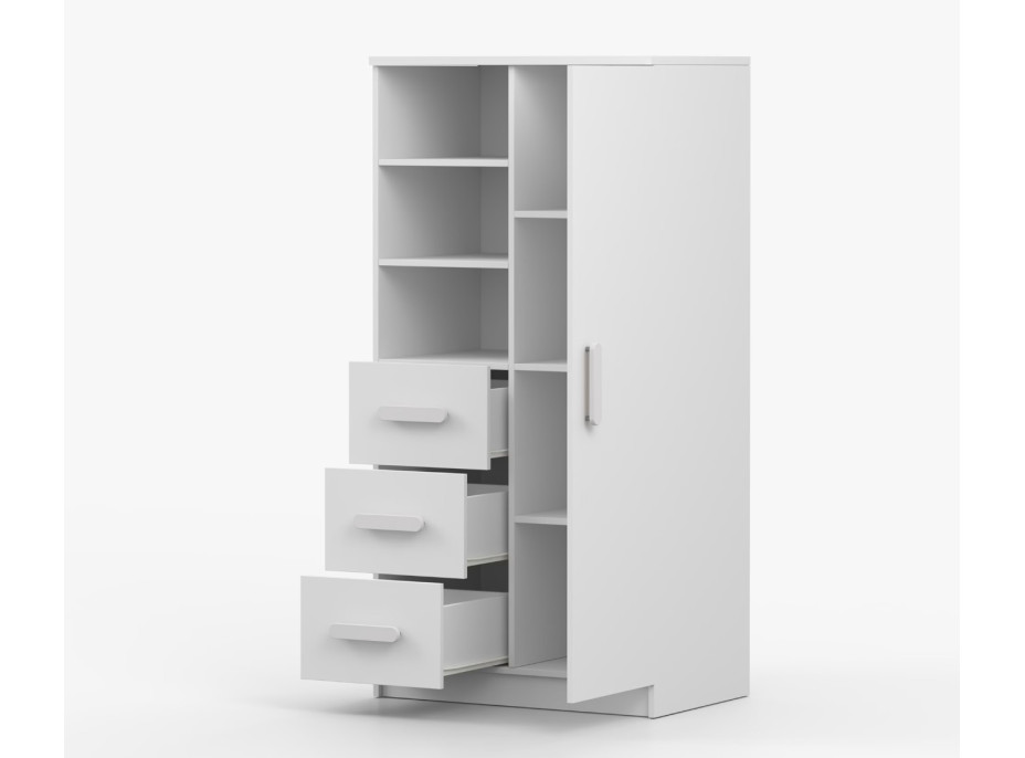 Regál SCOUT - biely (8 variant)