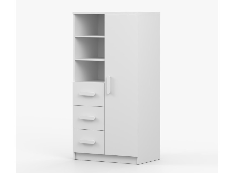 Regál SCOUT - biely (8 variant)