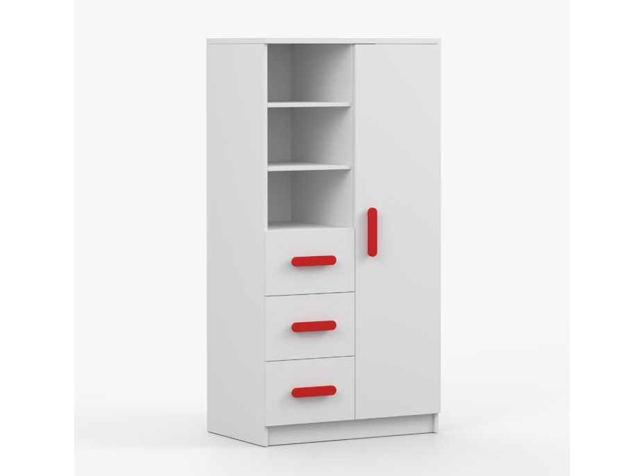 Regál SCOUT - biely (8 variant)
