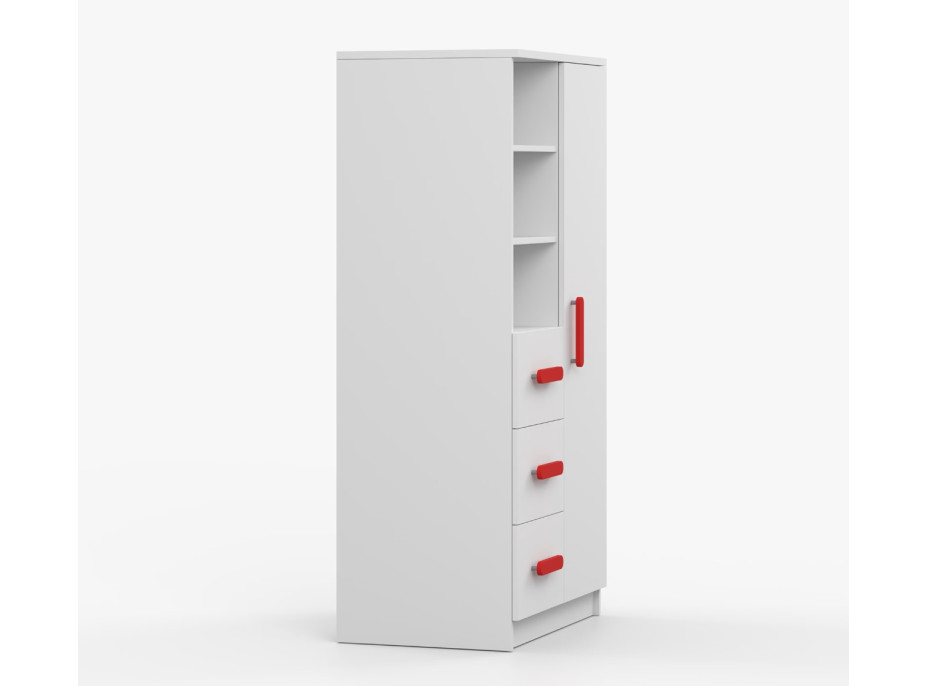 Regál SCOUT - biely (8 variant)