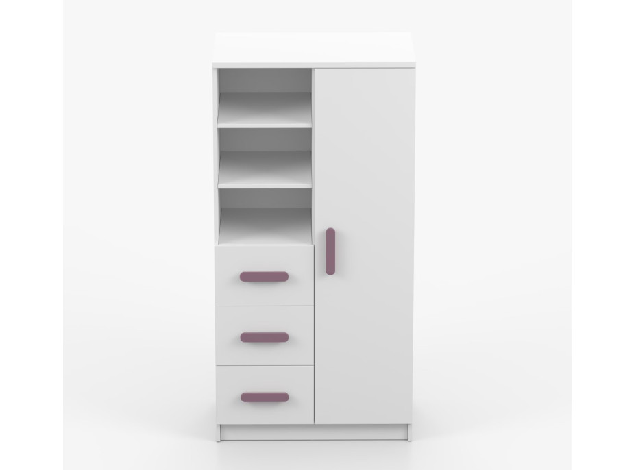 Regál SCOUT - biely (8 variant)