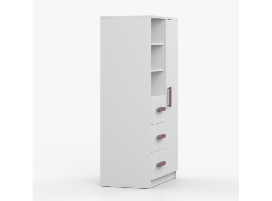 Regál SCOUT - biely (8 variant)