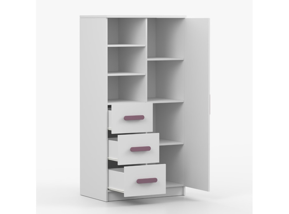 Regál SCOUT - biely (8 variant)