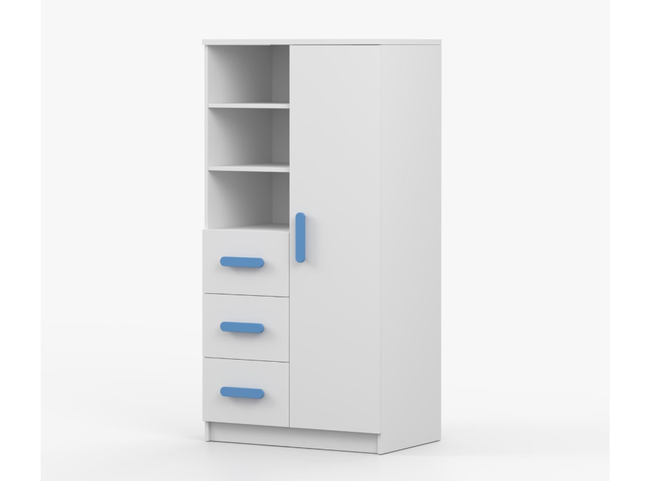 Regál SCOUT - biely (8 variant)