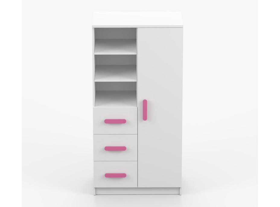 Regál SCOUT - biely (viac variant)