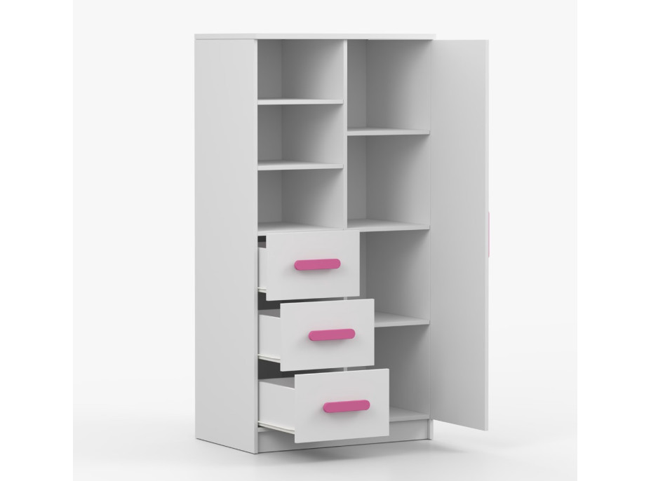 Regál SCOUT - biely (viac variant)