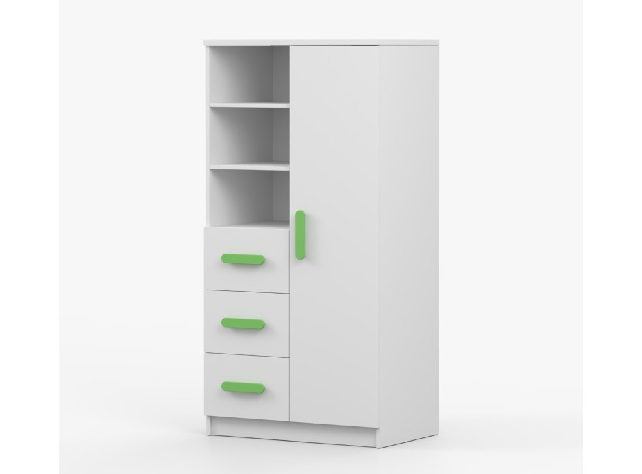 Regál SCOUT - biely (8 variant)