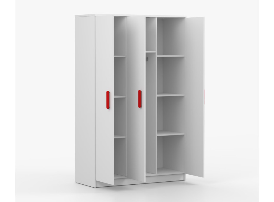 Šatní skříň SCOUT 2 - bílá (8 variant)