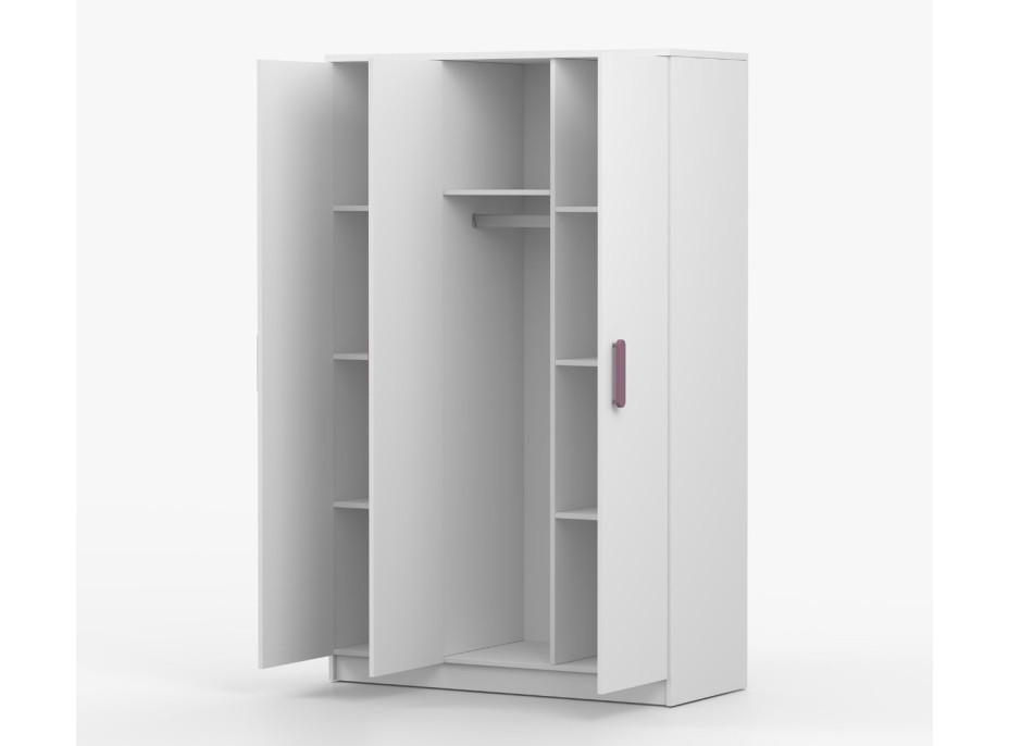 Šatní skříň SCOUT 2 - bílá (8 variant)
