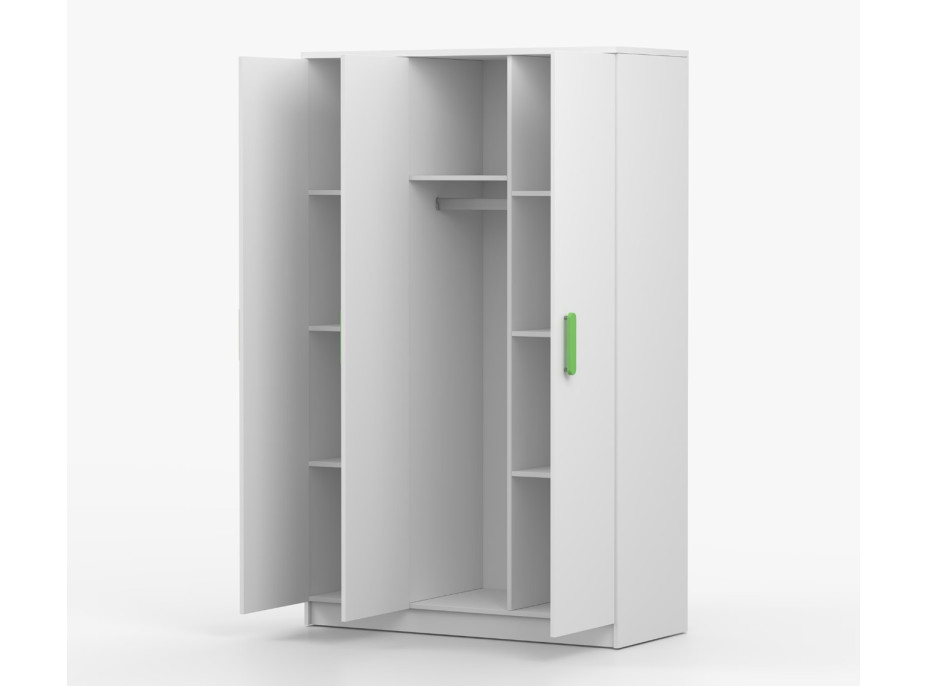 Šatní skříň SCOUT 2 - bílá (8 variant)