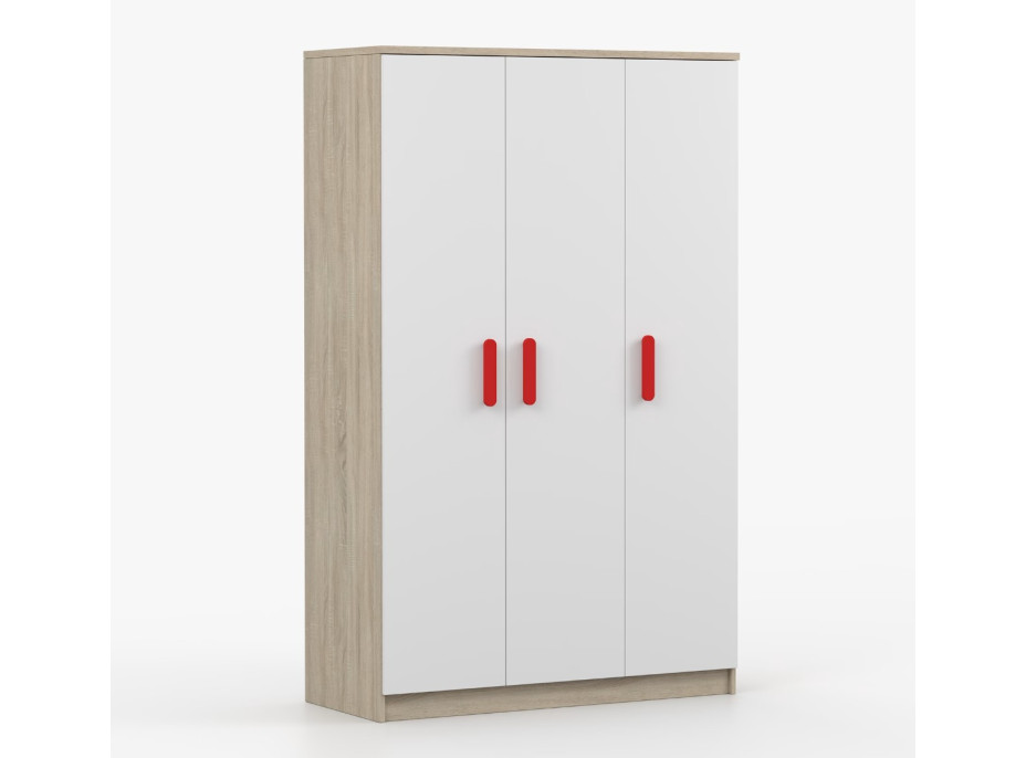 Šatní skříň SCOUT 2 - dub sonoma/bílá (8 variant)