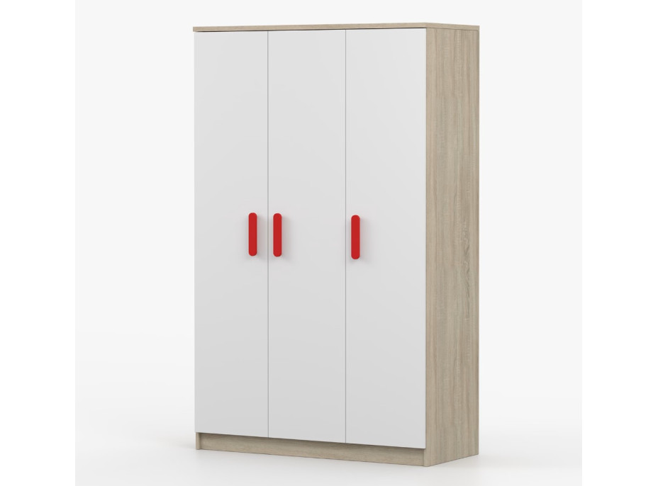 Šatní skříň SCOUT 2 - dub sonoma/bílá (8 variant)