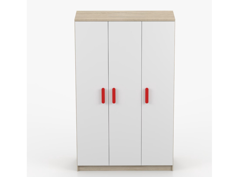 Šatní skříň SCOUT 2 - dub sonoma/bílá (8 variant)