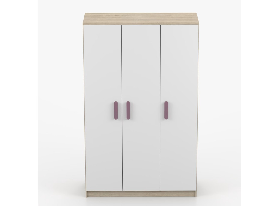 Šatní skříň SCOUT 2 - dub sonoma/bílá (8 variant)