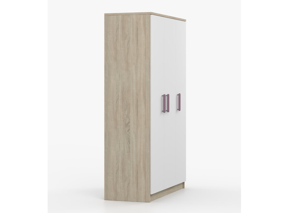 Šatní skříň SCOUT 2 - dub sonoma/bílá (8 variant)