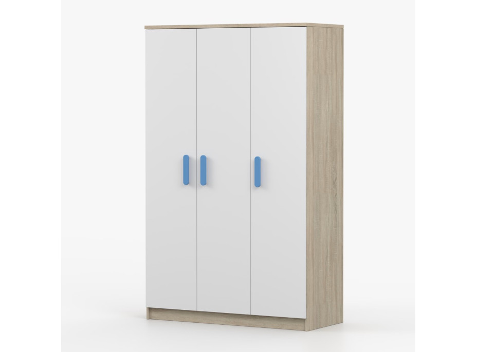 Šatní skříň SCOUT 2 - dub sonoma/bílá (8 variant)