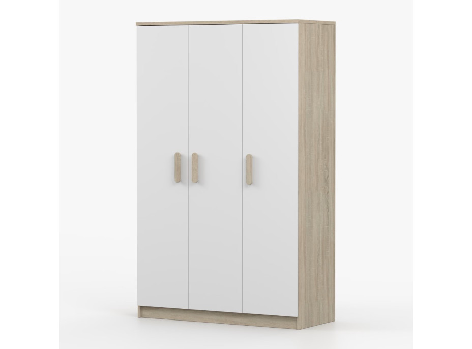 Šatní skříň SCOUT 2 - dub sonoma/bílá (8 variant)