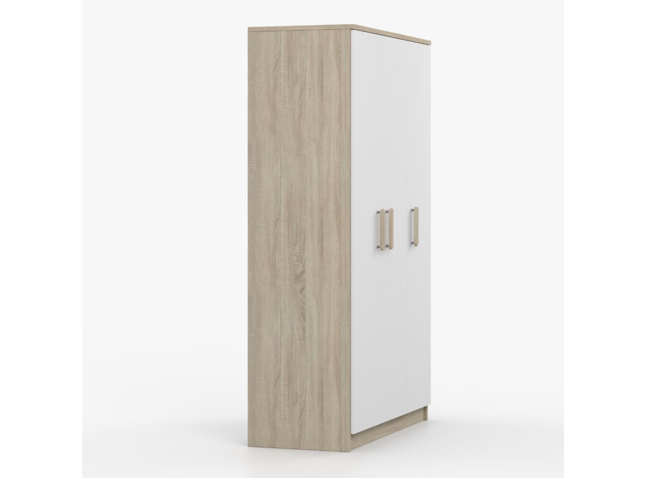 Šatní skříň SCOUT 2 - dub sonoma/bílá (8 variant)