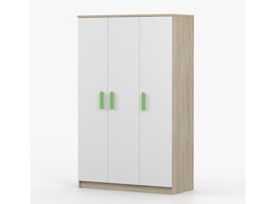 Šatní skříň SCOUT 2 - dub sonoma/bílá (8 variant)