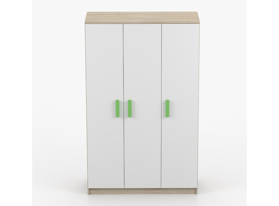 Šatní skříň SCOUT 2 - dub sonoma/bílá (8 variant)