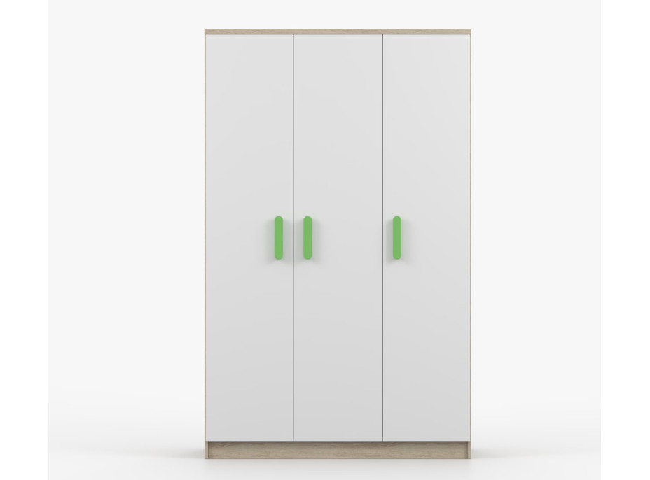 Šatní skříň SCOUT 2 - dub sonoma/bílá (8 variant)