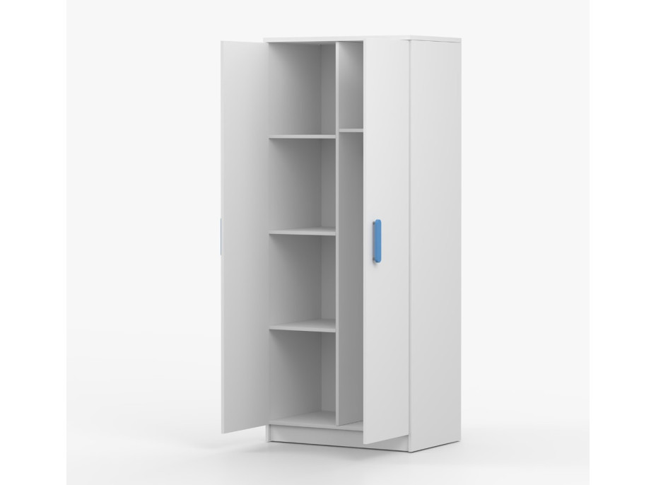 Šatníková skriňa SCOUT - biela (8 variant)
