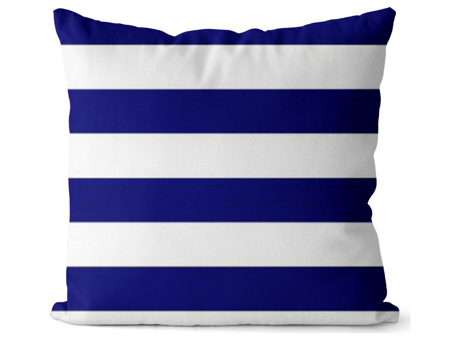 Vankúš Cleo PATIO FELIPE 40x40 cm - modrý/biely