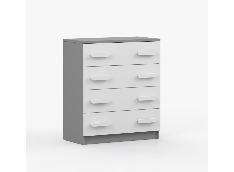 Komoda SCOUT - šedá/biela (8 variant)